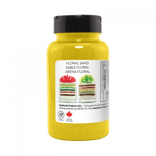 Floral Colored Sand - Yellow - 22 oz (623 g) Bottle